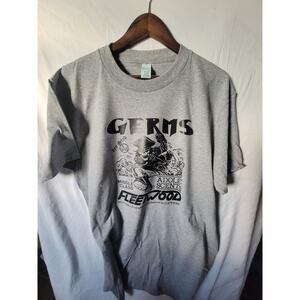 the Germs   band   t shirt size  mens Large Tall sport gray